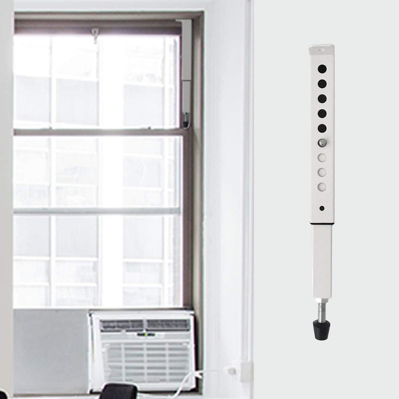 JEACENT AC Security Window Lock Bar, Window Security Bars - Sturdy Steel, Extends from 10" to 17 1/2" for Sliding Windows with AC Unit Installed - Image 3